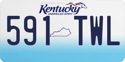 KY license plate 591TWL
