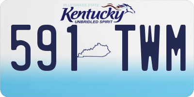 KY license plate 591TWM