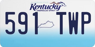 KY license plate 591TWP