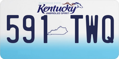 KY license plate 591TWQ