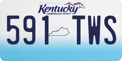 KY license plate 591TWS