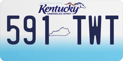 KY license plate 591TWT