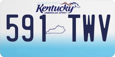 KY license plate 591TWV