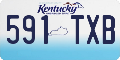 KY license plate 591TXB