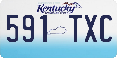 KY license plate 591TXC