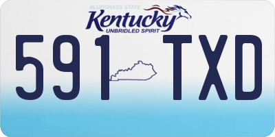 KY license plate 591TXD