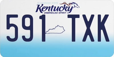 KY license plate 591TXK