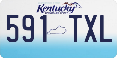 KY license plate 591TXL