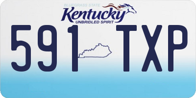 KY license plate 591TXP