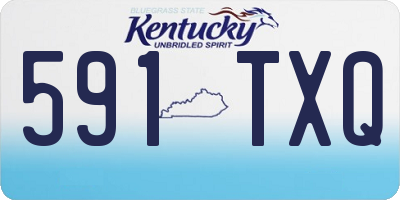 KY license plate 591TXQ