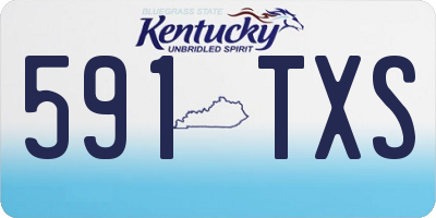 KY license plate 591TXS