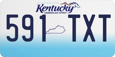KY license plate 591TXT