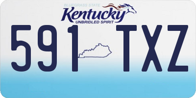 KY license plate 591TXZ