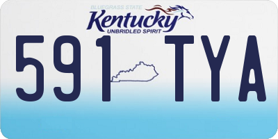 KY license plate 591TYA