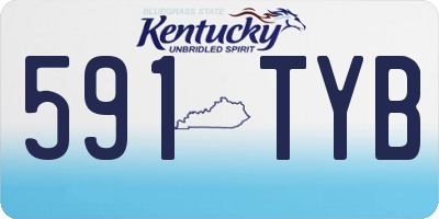 KY license plate 591TYB