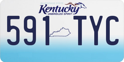 KY license plate 591TYC