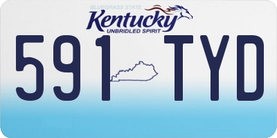 KY license plate 591TYD