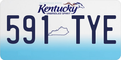 KY license plate 591TYE