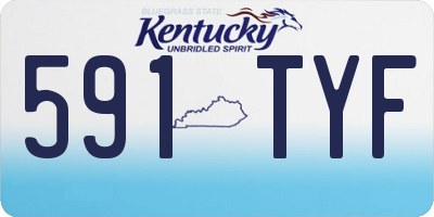 KY license plate 591TYF