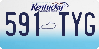KY license plate 591TYG