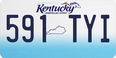 KY license plate 591TYI