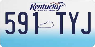 KY license plate 591TYJ