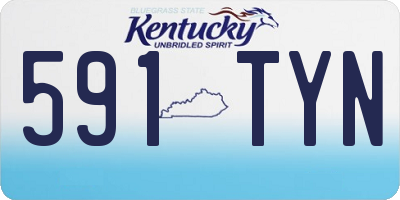 KY license plate 591TYN