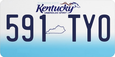 KY license plate 591TYO