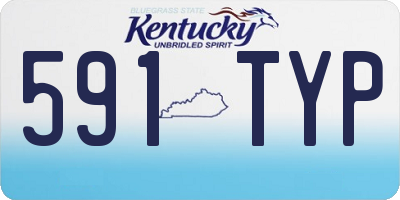 KY license plate 591TYP
