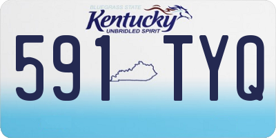 KY license plate 591TYQ
