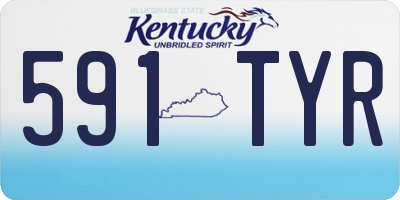 KY license plate 591TYR