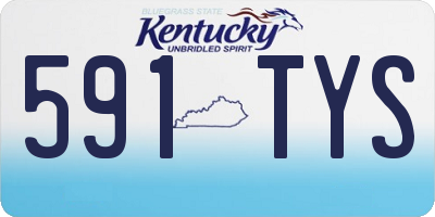 KY license plate 591TYS