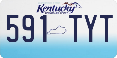 KY license plate 591TYT