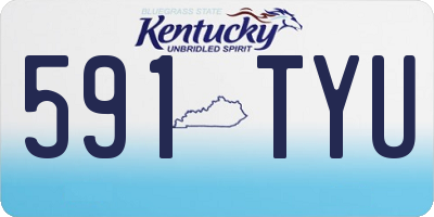 KY license plate 591TYU