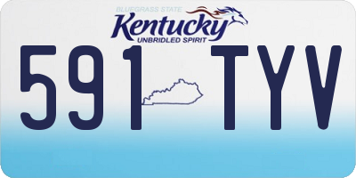 KY license plate 591TYV