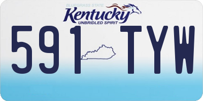 KY license plate 591TYW