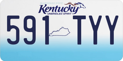KY license plate 591TYY