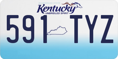 KY license plate 591TYZ