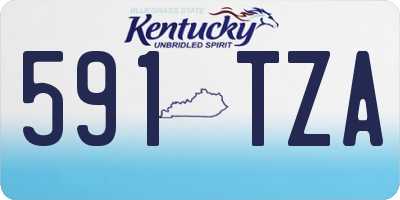 KY license plate 591TZA