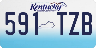 KY license plate 591TZB