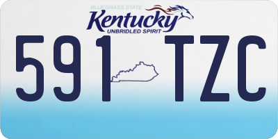 KY license plate 591TZC