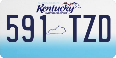 KY license plate 591TZD
