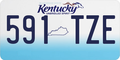 KY license plate 591TZE