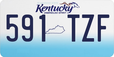 KY license plate 591TZF