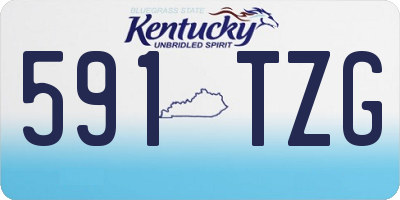 KY license plate 591TZG