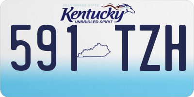 KY license plate 591TZH