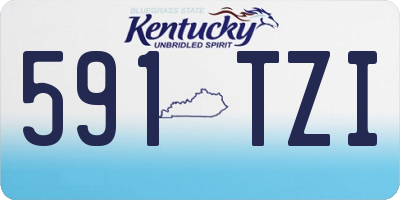 KY license plate 591TZI