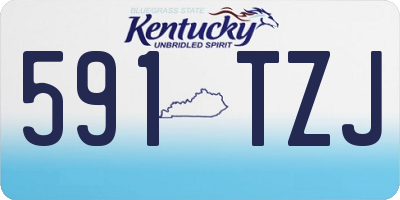 KY license plate 591TZJ