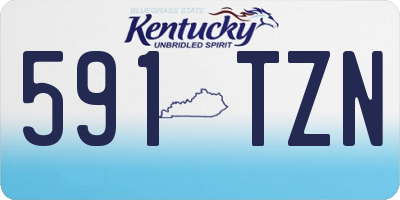 KY license plate 591TZN