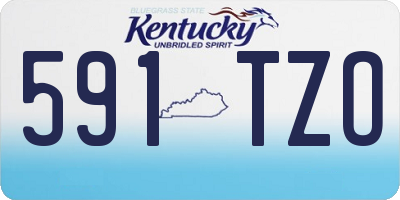 KY license plate 591TZO